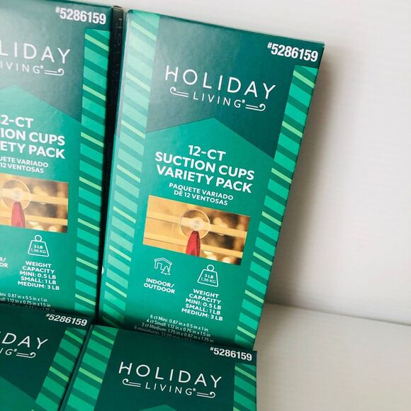 Holiday Living 12-Pack Plastic Suction Cup Hanger Set of 4 - Picture 2 of 5